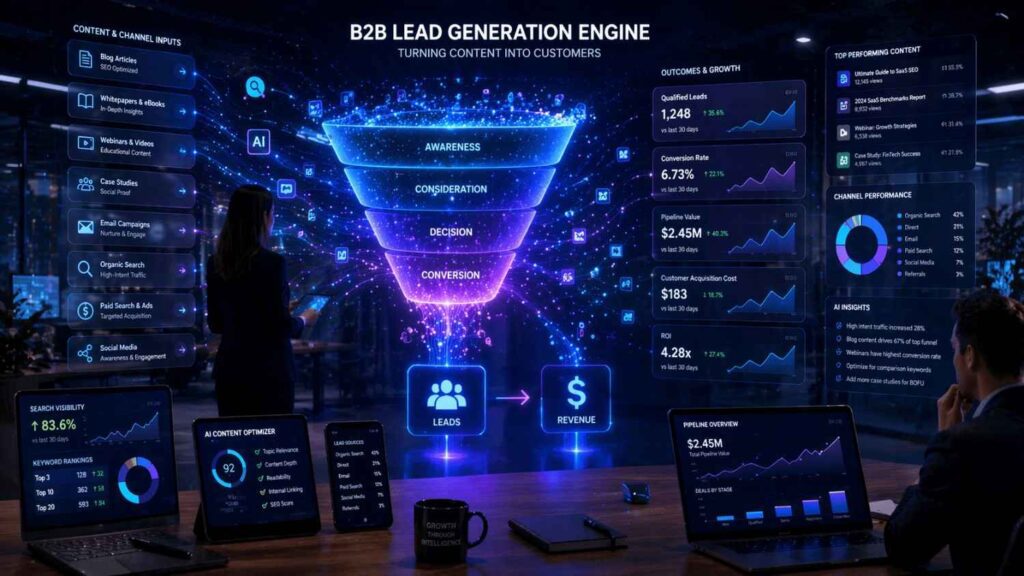 Visual representation of GEO strategies for optimizing content for AI engines