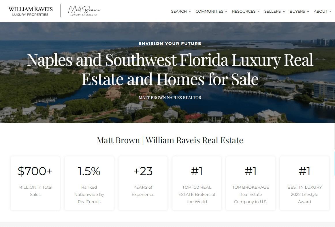 matt brown website preview screenshot
